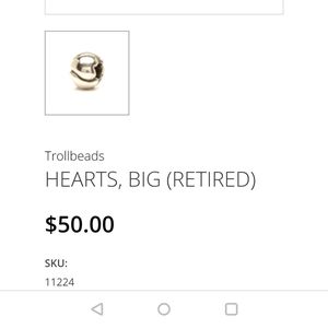 Trollbeads Hearts Big (Retired)